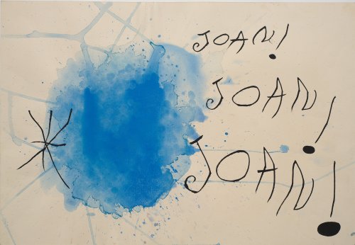 <p>Homenaje a Joan Prats, Joan Miró, 1971. Fundació Joan Miró, Barcelona. © Successió Miró, 2025.</p>