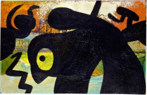 Joan Miró. Personatge, ocell, 1973