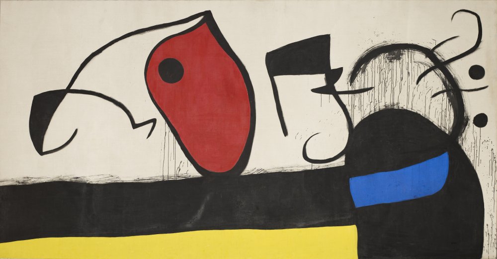 Dona amb 3 cabells, ocells i constel·lacions, Joan Miró, 1973. Fundació Joan Miró, Barcelona. Successió Miró, 2023.